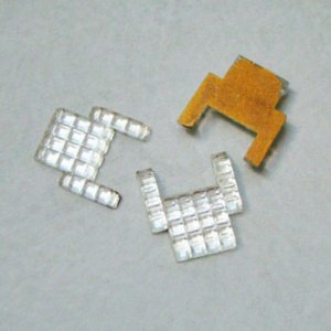 画像1: Crystal 19x18 "Deco" pave cabochon 