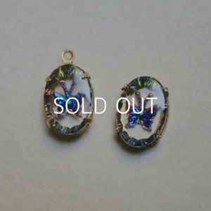 画像2: 14x10 oval "Butterfly" intaglio cabochon