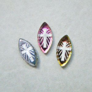 画像1: 15x7 NAVE "Cross" intaglio cabochon