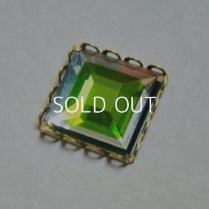 画像4: 18mm SQ MC cabochon "Clear/Green"