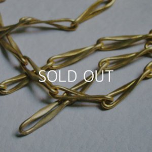 画像2: brass 23x5 twisted oval link chain