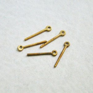画像1: brass 2.8x13 screw eye