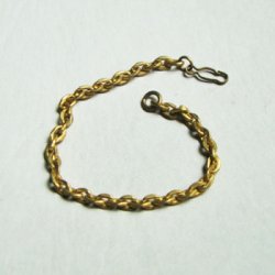 画像1: old brass chain bracelet finding