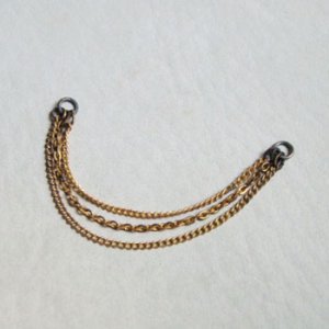 画像2: brass triple chain finding