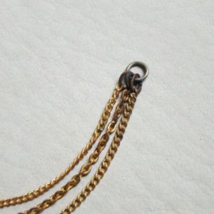 画像3: brass triple chain finding