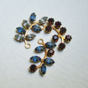 画像2: 2pcs brass 7- pud stem charm