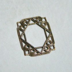 画像2: 26x20 OX brass Deco frame filigree 