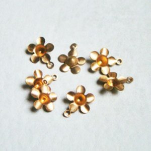 画像1: 2pcs 8.5mm setting flower charm