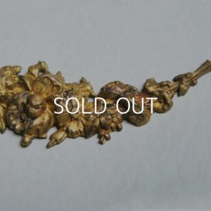 画像4: aged brass victorian floral garland stamping