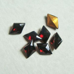 画像1: 4pcs 10x7 Dia "Garnet"