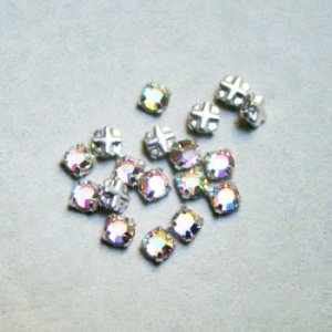 画像1: 10pcs VSW 12SS "Crystal AB" rose montee
