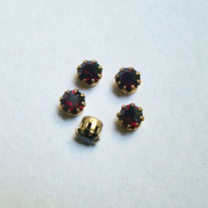 画像2: 4pcs SW 22SS "Garnet" preset stone