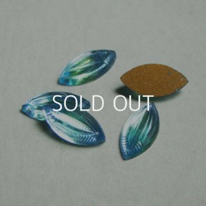 画像1: 15x7 NAVE "Lt.Blue/Green givre" fancy stone