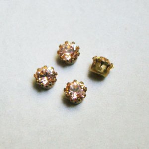 画像1: 4pcs SW 24SS "Light Peach" preset stone