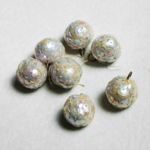 画像2: 15mm "Clear Iridescent" sequin ball