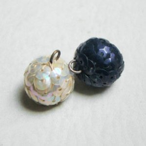 画像3: 15mm "Clear Iridescent" sequin ball