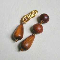 画像3: 24x13 wood drop beads