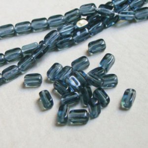 画像1: 10pcs "Montana" 6.8x3.8 rectangle beads