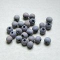 10pcs 5mm Gray wood beads
