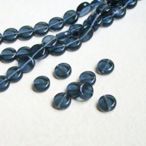 画像1: 5pcs "Montana" 8mm coin beads