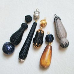 画像4: 24x13 wood drop beads
