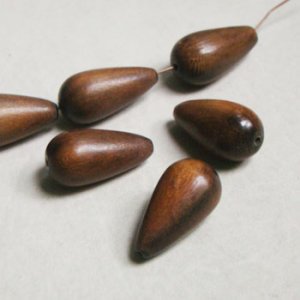 画像1: 24x13 wood drop beads