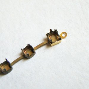画像2: brass 29SS rhinestone chain blank
