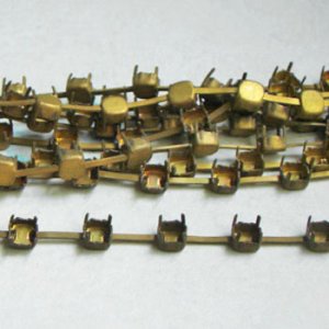 画像1: brass 29SS rhinestone chain blank