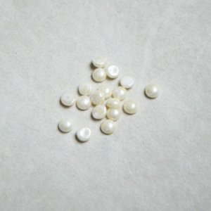 画像1: 20pcs 2.5mm pearl cabochon