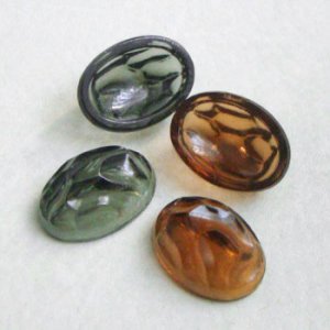 画像2: 25x18 OV "BKD" carved hollow cabochon