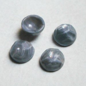 画像1: 15mm "Gray" carved hollow cabochon