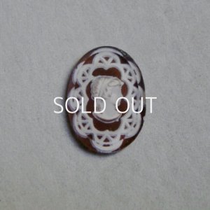 画像2: 18x13 "Brown/ White" Lace cameo