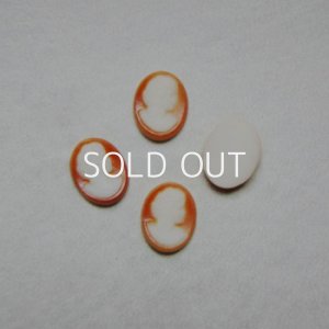 画像1: 10x8 "Coral/ Ivory" cameo
