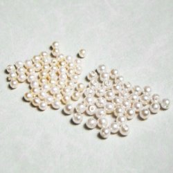 画像2: 100pcs 2.5mm "Cream" plastic pearl