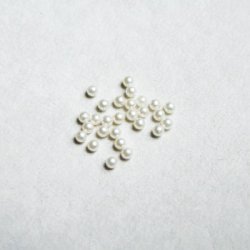 画像1: 20pcs 1.5mm "off-white" No-hole pearl