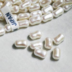 画像1: 5pcs 10x6 baroque plastic pearl