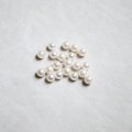 10pcs 2.5mm "off-white" No-hole pearl
