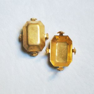 画像1: 17x12 octagon fancy prong setting