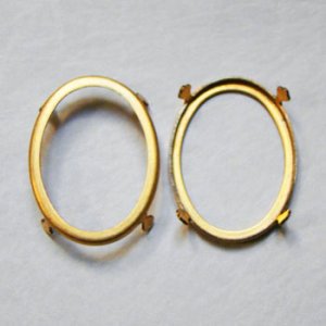 画像1: 40×30 oval fancy prong setting