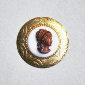 画像2: 24.5mm floral frame setting stamping