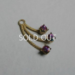画像3: 25x17 brass textured setting charm L & R