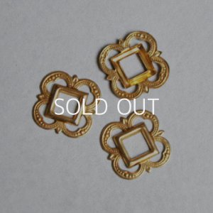 画像1: 16.5mm fancy SQ openwork finding