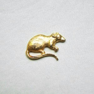 画像2: GP brass 15x10 Rat stamping