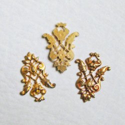 画像1: 22x16 ornate crest stamping