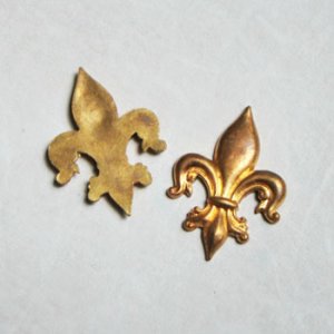画像1: 30x21 Fleur De Lis stamping