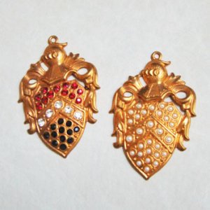 画像3: 28x43 shield crest settiing pendant