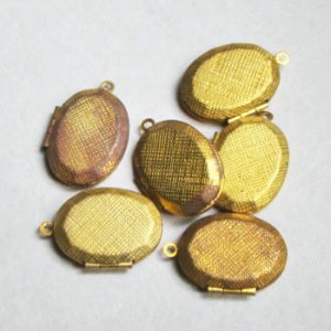 画像3: 21x16 oval textured locket