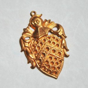 画像2: 28x43 shield crest settiing pendant