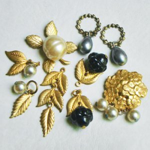 画像3: 2pcs AGP 11mm wreath stamping