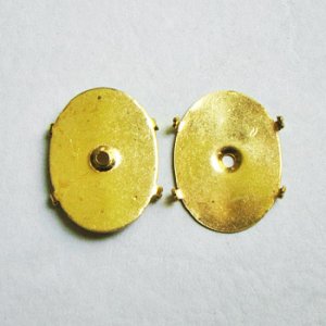 画像1: 28x21 oval fancy prong setting